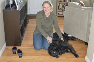 Our daughter Erin with her dog Lucy
