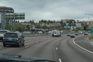 Driving in Denver traffic