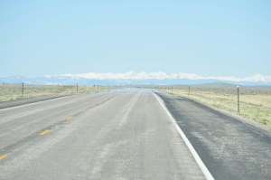 High aird plains of northern Colorado, with mountains in the background.