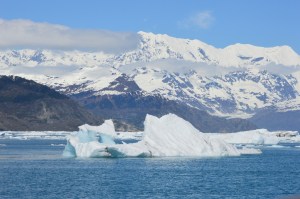 Frosted ice with some turquoise ice
